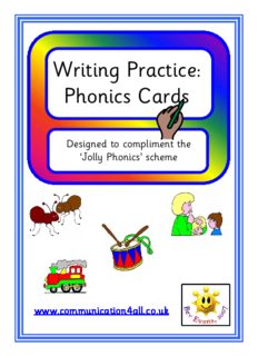 Jolly Phonics Writing Practice: Phonics Cards