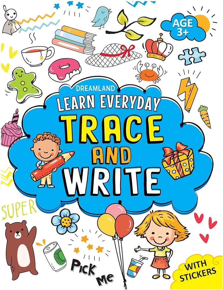 trace and write worksheet for kids