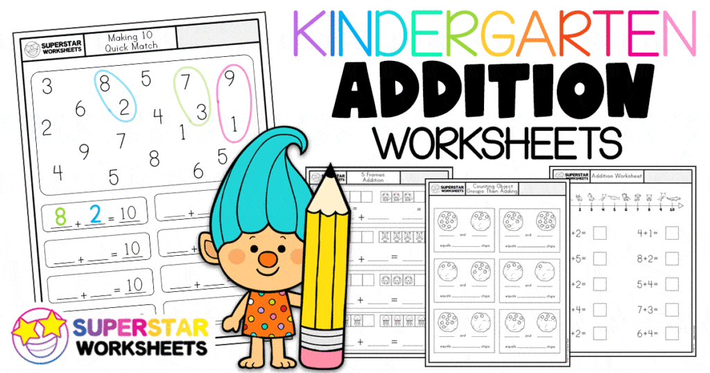 junior kg addition worksheets book