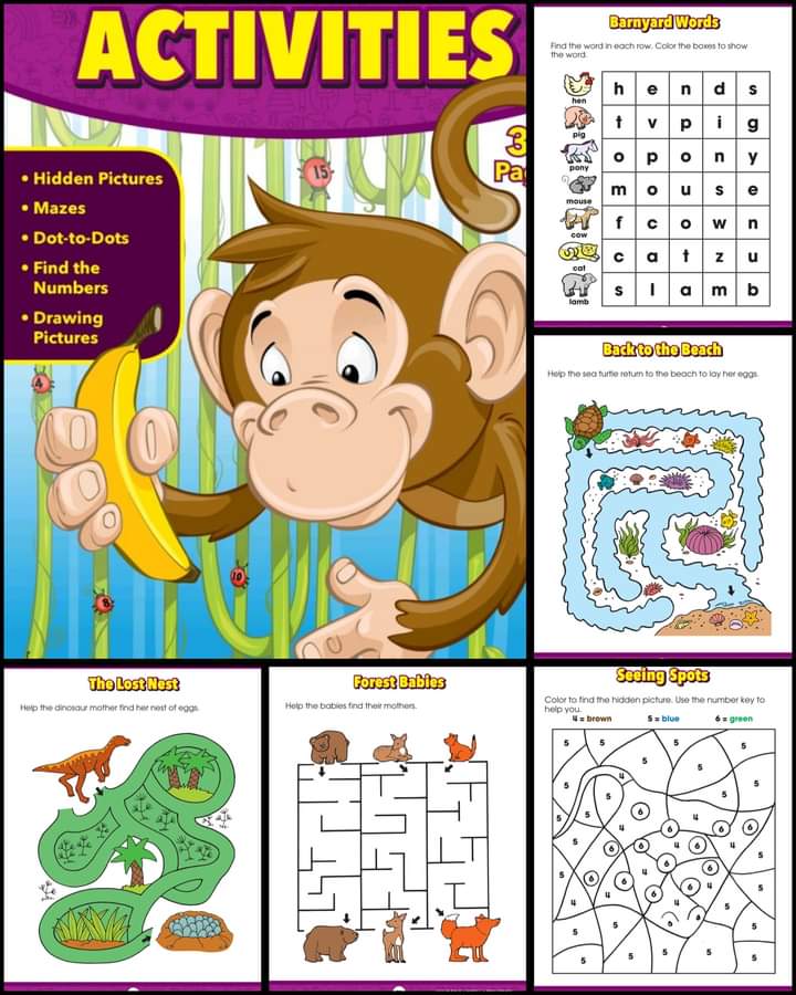 kids activities book