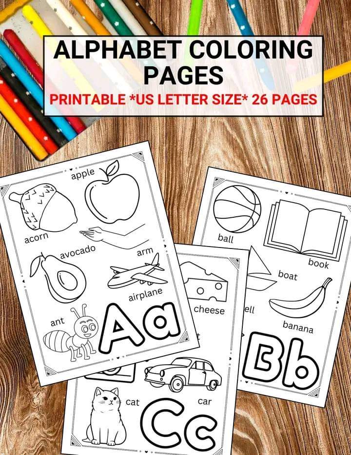 lphabet coloring pages