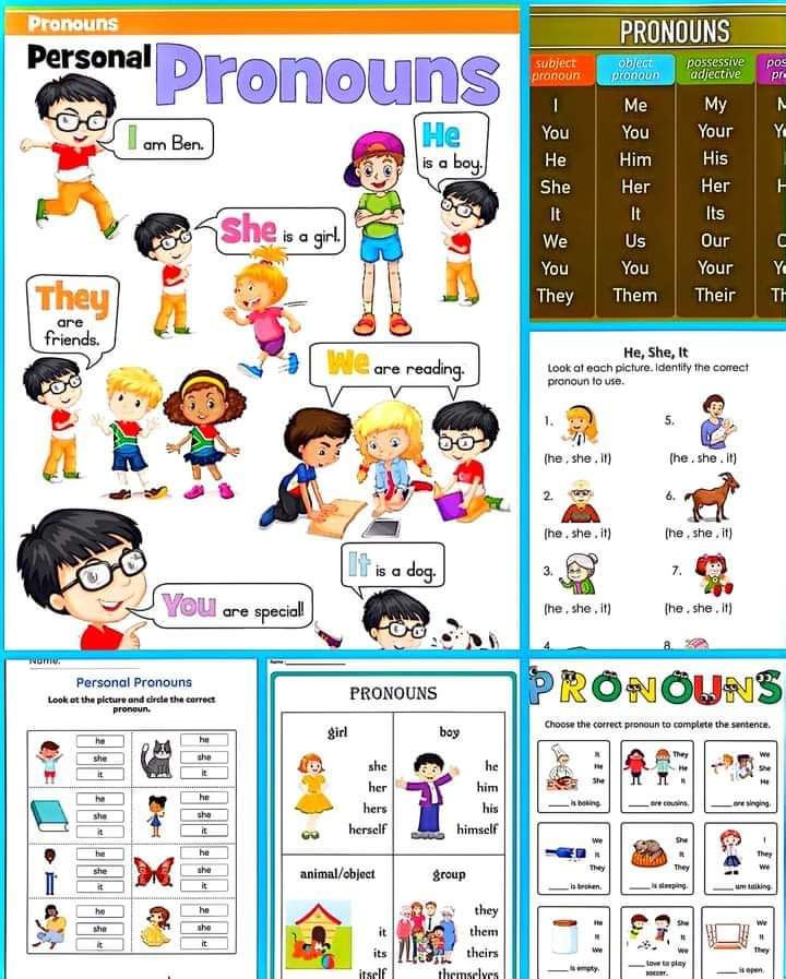 personal pronouns worksheet